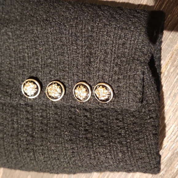 ❤️ NWOT! 7 FOR ALL MANKIND BOUCLE KNIT BLAZER JACKET, LARGE - Picture 6 of 13